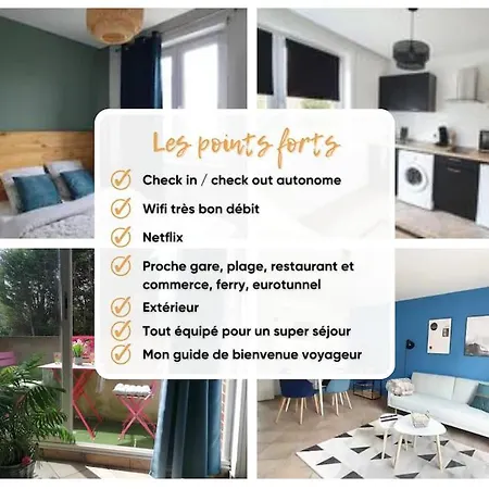 Apartment Le Metz Calais-nord - Balcon -plage -commerces